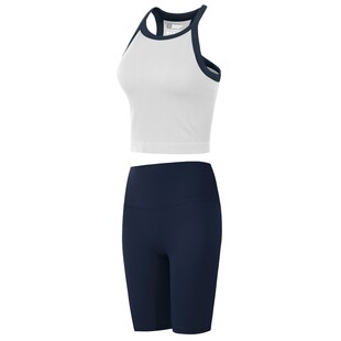 夏季瑜伽服套装女显瘦透气运动背心健身两件套外穿普拉提训练新款