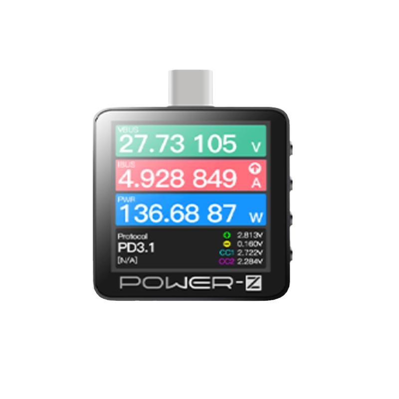POWERZ测试仪USB电流电压表手机充电器PD协议诱骗器检测仪KM003C