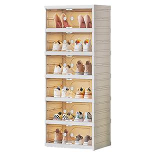 折叠新型鞋盒式鞋柜免安装一体式一拉就用门口不占地方鞋架收纳柜