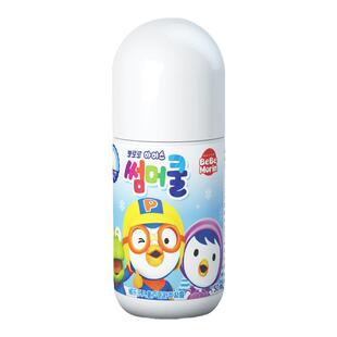 韩国进口啵乐乐儿童芦荟舒爽凝露滚珠保湿爽身温和无刺激50ml