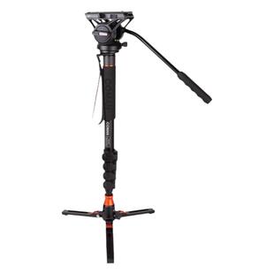 科漫单反摄像机独脚架微单专业单脚架摄影摄像婚纱录像支架液压阻尼云台碳纤维三脚架稳定器支架KX3535
