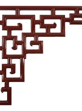 中式吊顶角花装饰隔断欧式客厅