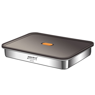 德国膳大皇饺子冷冻盒304不锈钢水饺速冻馄饨收纳盒食品级冰箱用