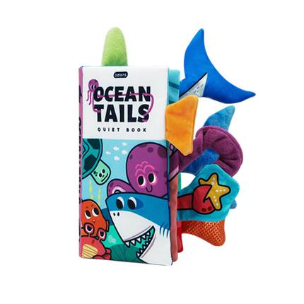 贝恩施儿童早教婴儿尾巴布书撕不