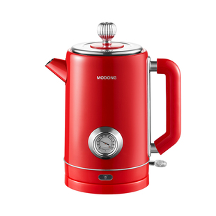 摩动复古电热水壶家用烧水壶304不锈钢保温一体大容量电烧开水壶