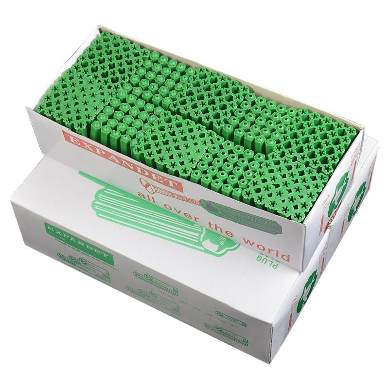 6mm8mm绿色平头塑料膨胀管