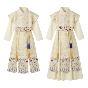 汉服男童女童2026春秋新款中国风儿童古装国学服小学生书童演出服