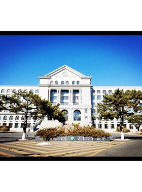吉林省名校海报相框装饰画