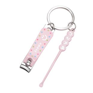 适见指甲刀女生可爱指甲剪挖耳勺套装便携单个钥匙圈小指甲钳家用