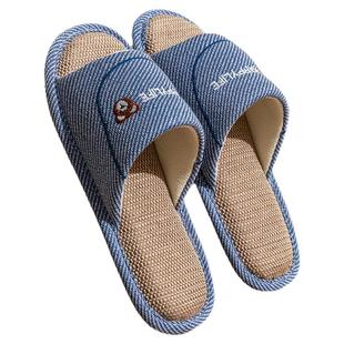 亚麻拖鞋男士春秋四季室内家居防滑软底静音吸汗透气棉麻布鞋女款