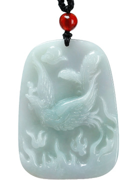 朱雀翡翠玉器朱雀浴火凤凰