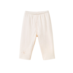 英氏童装儿童裤子男童女童长裤秋冬纯棉蚕丝家居裤打底裤