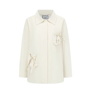 SHRO ENRODérive系列 米色立体口袋棉服衬衫 301469