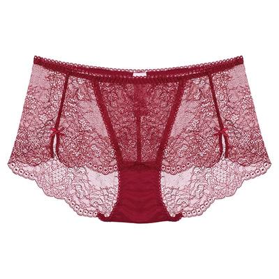曼妮芬性感本命红蕾丝女士内裤