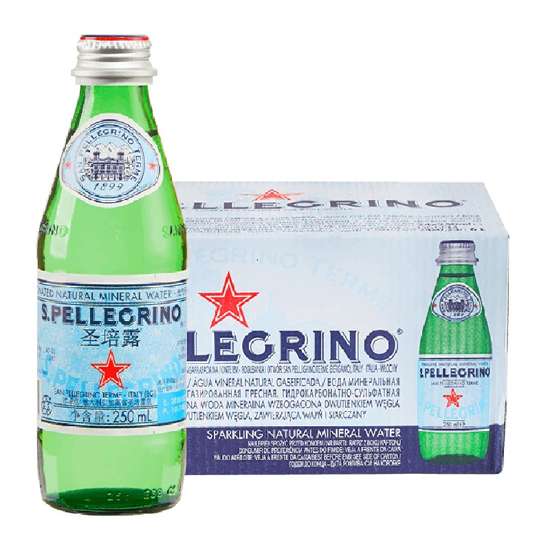 圣培露（S.Pellegrino）意大利进口含气天然矿泉水气泡水 饮用水