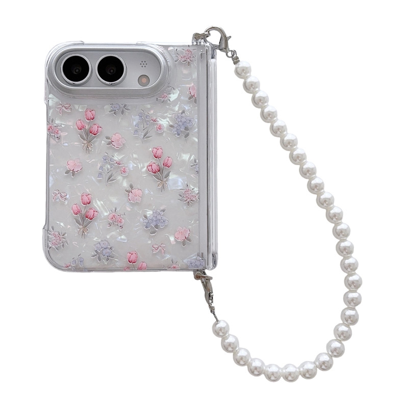 iPhoneDuo磁吸透明花朵手机壳