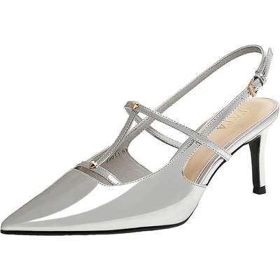 他她法式高跟鞋包头凉鞋女鞋