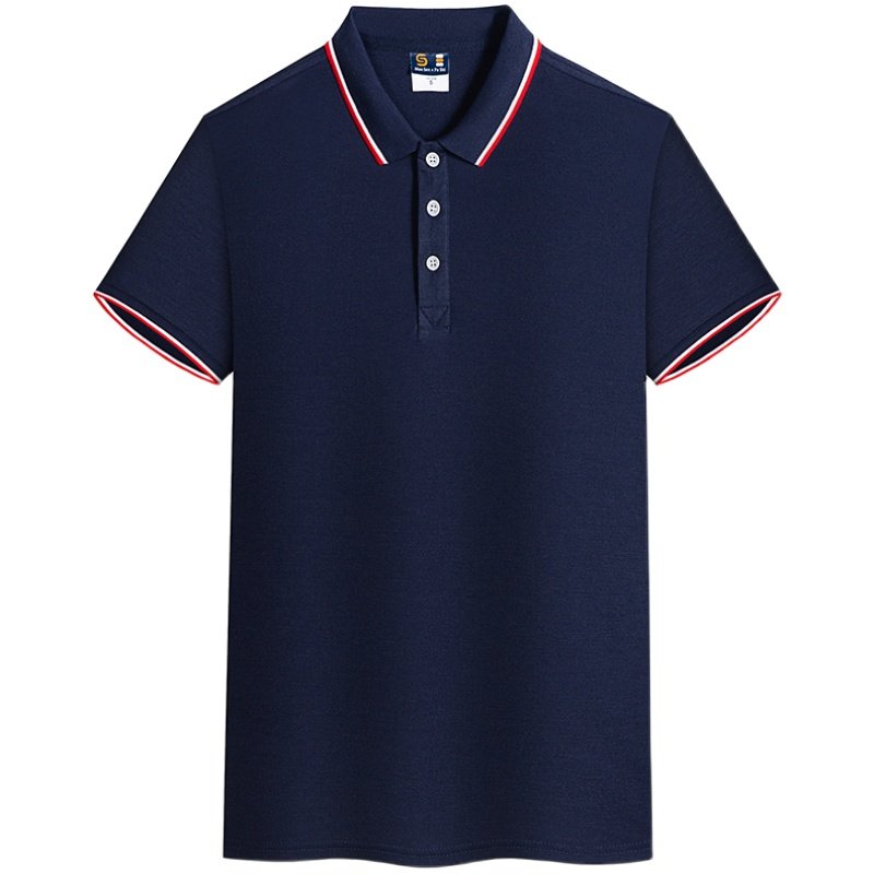 polo衫企业工作服定制印LOGO夏季翻领短袖男女工衣团体衫刺绣diy
