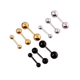 隐形钛钢双头豆豆螺丝扣小耳骨钉细针免摘软骨耳蜗钉简约百搭耳环