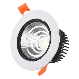 黑边射灯led天花灯5W7W12W15W20W嵌入式开孔6.5 7.5 9 12公分洞灯