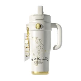 富光巨无霸吸管保温杯大容量陶瓷水杯女学生水壶冰霸杯子25年新款