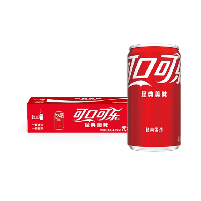 可口可乐碳酸饮料200ml*12罐