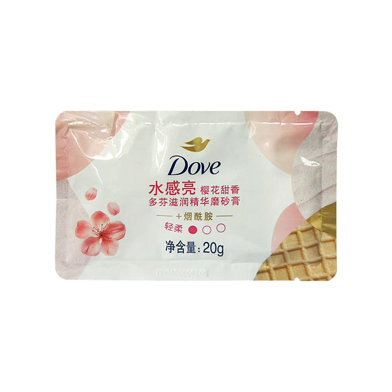 多芬身体磨砂膏红石榴籽樱花