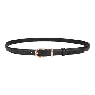 官网小Canles Konis黑色腰带女装饰配裙子高级感皮带女设计感小众