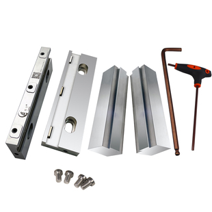 霄空快换钳口4寸5寸6寸8寸MC不锈钢快换钳口配虎钳安装孔可定制