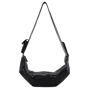 DirtySix /原创 查查牛角 摇滚复兴 宽肩带 柔软轻量 单肩斜挎包