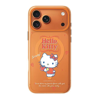 正版授权三丽欧HELLOKITTY大耳狗库洛米苹果17promax手机壳iPhone17pro磨砂磁吸防摔保护套卡通女IP17pm