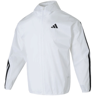 adidas阿迪达斯男子M 3S WB Ripstop运动健身夹克外套JF3682