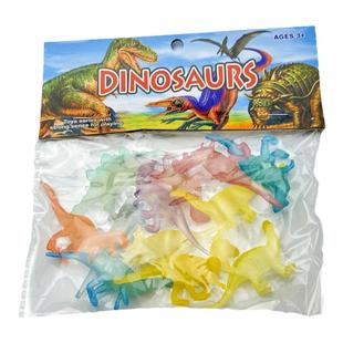 夜光恐龙玩具大号仿真恐龙套装动物模型霸王龙三角龙玩偶荧光恐龙