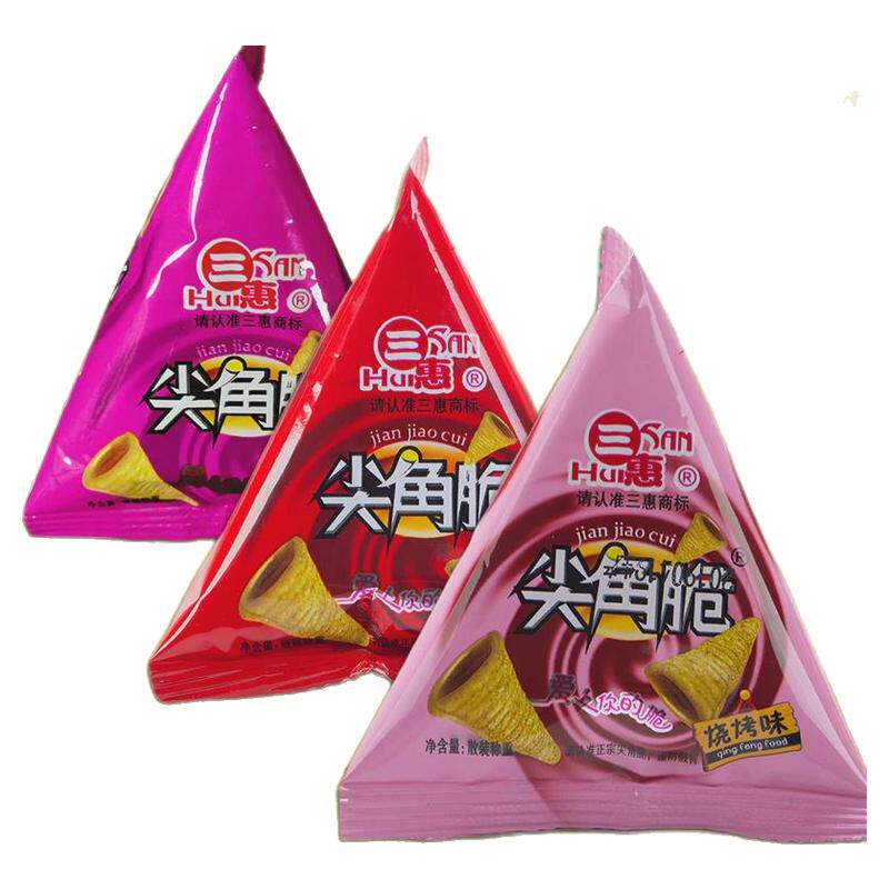 三惠尖角脆休闲零食锅巴膨化