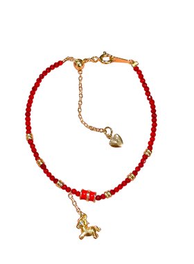 小金马红色手链高级轻奢