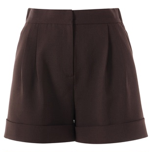 朗姿欧洲EiLEEN ELITEE2025年秋新款高腰廓形宽松通勤轻薄短裤