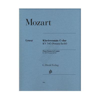 莫扎特 钢琴奏鸣曲 C大调 K545(Facile) 带指法 德国亨乐原版进口乐谱书 Mozart Piano Sonata C major HN164