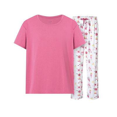 cutelife竹棉夏季短袖家居服