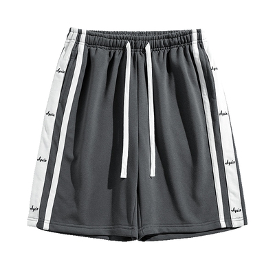 卫裤撞色拼接短裤宽松休闲百搭