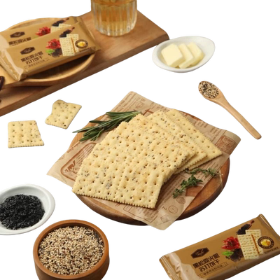 【20包仅7.1】黑松露火腿苏打饼干藜麦奇亚籽风味休闲零食整箱