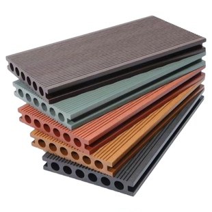 防滑塑木地板户外露台木塑室外二代共挤防腐木地板庭院地面塑木板