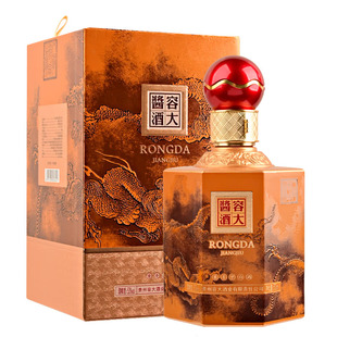 容大酱酒53度飞龙在天500ml+53度容大国际蓝258ml 纯粮酱香型白酒