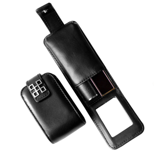 真皮款口红收纳迷你便携随身口红袋带镜子口红包装口红的小化妆包