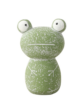 北欧简约趣味卡通大眼萌蛙摆件