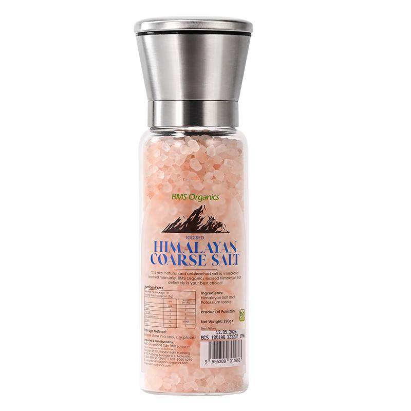 蔬事喜马拉雅玫瑰盐海盐粉盐马来西亚进口盐研磨器390g