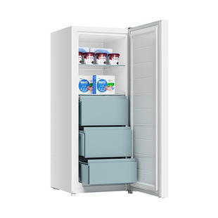 海尔haier211升家用辅食母乳小冷柜雪柜一级节能冰柜冷冻抽屉冰箱