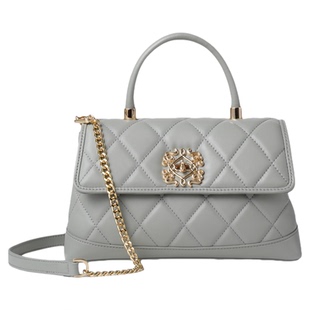 梦特娇女包秋季斜挎包羊皮手提包高级感休闲小拎包菱格链条单肩包