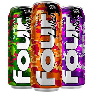 四洛克水果鸡尾酒fourloko后劲果味酒斯洛克酒fourlock酒 695ml*3