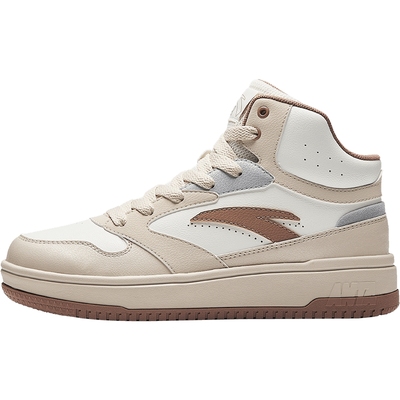 安踏女鞋零感高帮板鞋女