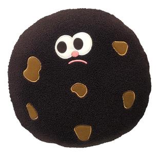 猫范 毛绒曲奇饼干抱枕画大饼系列可爱床上靠垫搞怪表情沙发坐垫
